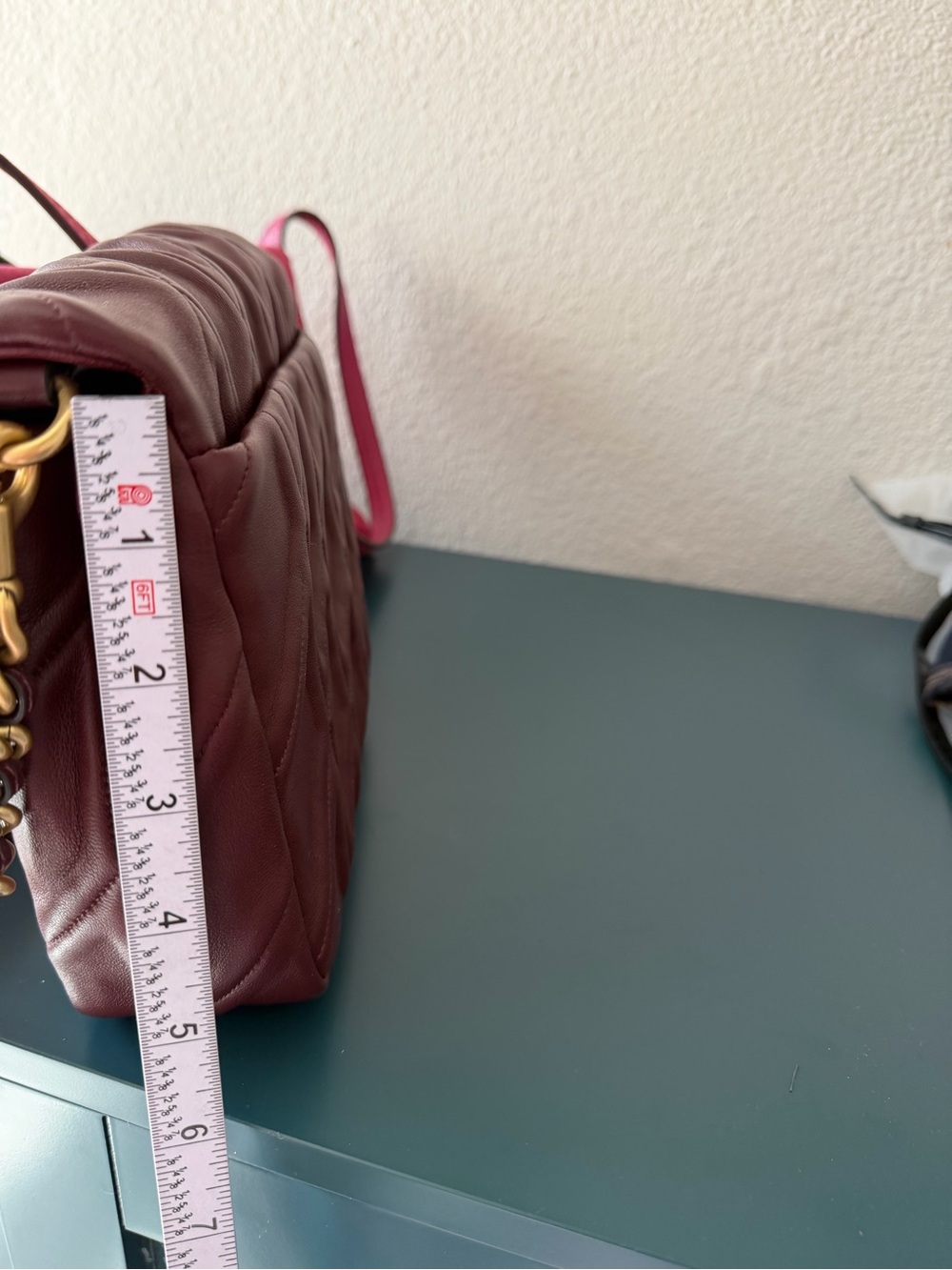 Coach Time Square Tabby in Merlot - Picture 14 of 15